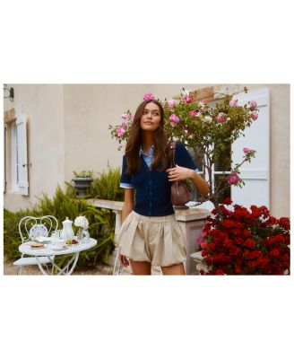 Marlee Mixed Media Cardigan Sweater 