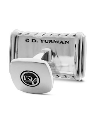 Chevron Cufflinks in Sterling Silver, 22.8mm