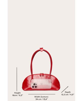 East/West Leather Dome Bag