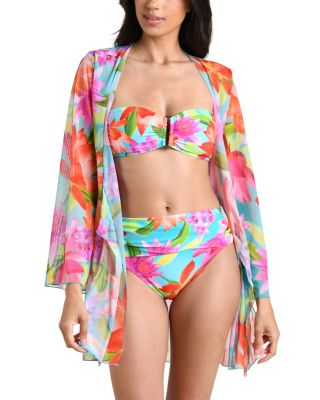 Sunset Botanica Mini Kimono Cover Up