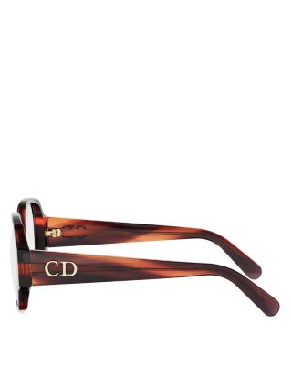 DIOR DiorGlowO S3I Rectangular Eyeglasses, 53mm | Bloomingdale's