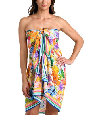 Flora De Fruta Sarong Cover Up