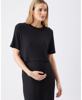  Ivy Rib Nursing Dress