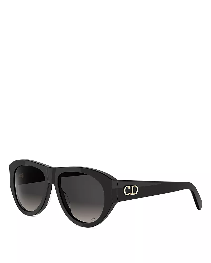 Dior DiorGlow A1I Pilot Sunglasses, 55mm