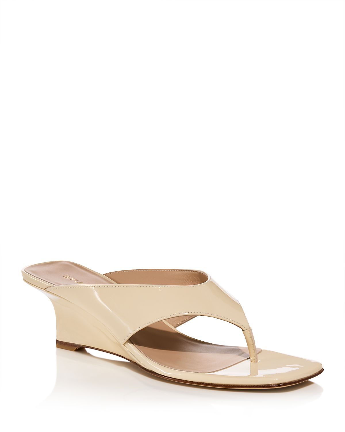 Stuart Weitzman Women's Vinnie Thong Wedge Sandals