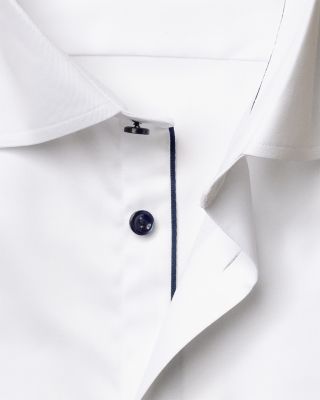 Slim Fit Navy Details Signature Twill Shirt