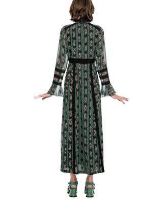 Cameo Stripe Print Maxi Dress