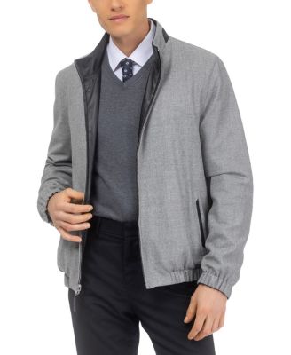  Men's Nappa Leather Jacket Reversible to Cashmere & Wool Crafted From Loro Piana