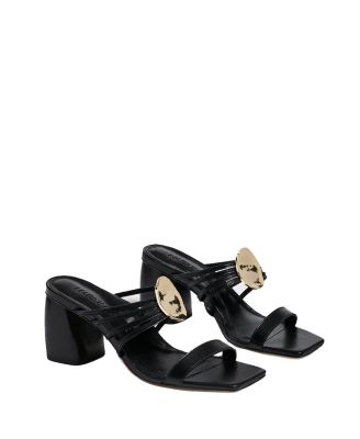 Marion Parke Women's Nappa Mia Block Heel Pump In Black