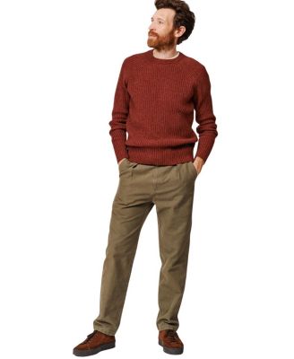  Ray Fisherman Rib Crew Neck Sweater