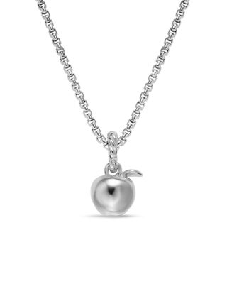 Petite Apple Amulet in Sterling Silver, 10mm