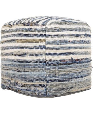 Denim Pouf