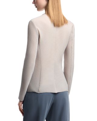 Ribbed Jersey Blazer