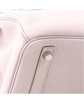 Birkin 30 Handbag Light Togo with Palladium Hardware