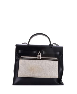 31 Herbag Zip Berline Vache Canvas and Leather
