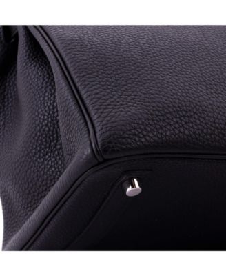 Birkin 30 Handbag Black Togo with Palladium Hardware