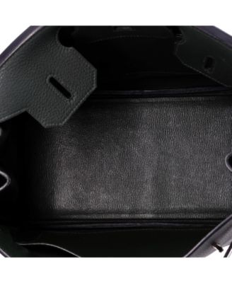 Birkin 30 Handbag Green Togo with Palladium Hardware