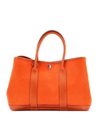 30 Garden Party Tote Toile and Leather