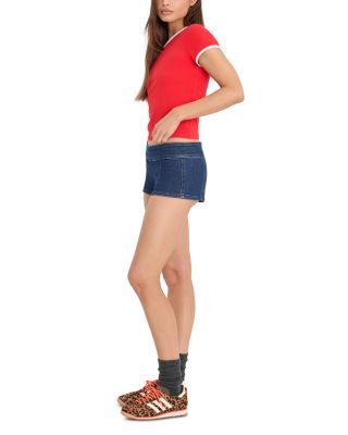 Denim Micro Shorts in Indigo1169