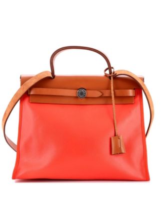 31 Herbag Zip Berline Vache Canvas and Leather