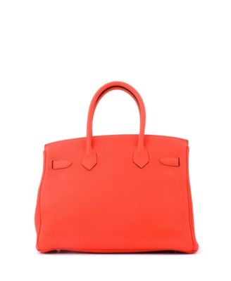 Birkin 30 Handbag Orange Togo with Gold Hardware