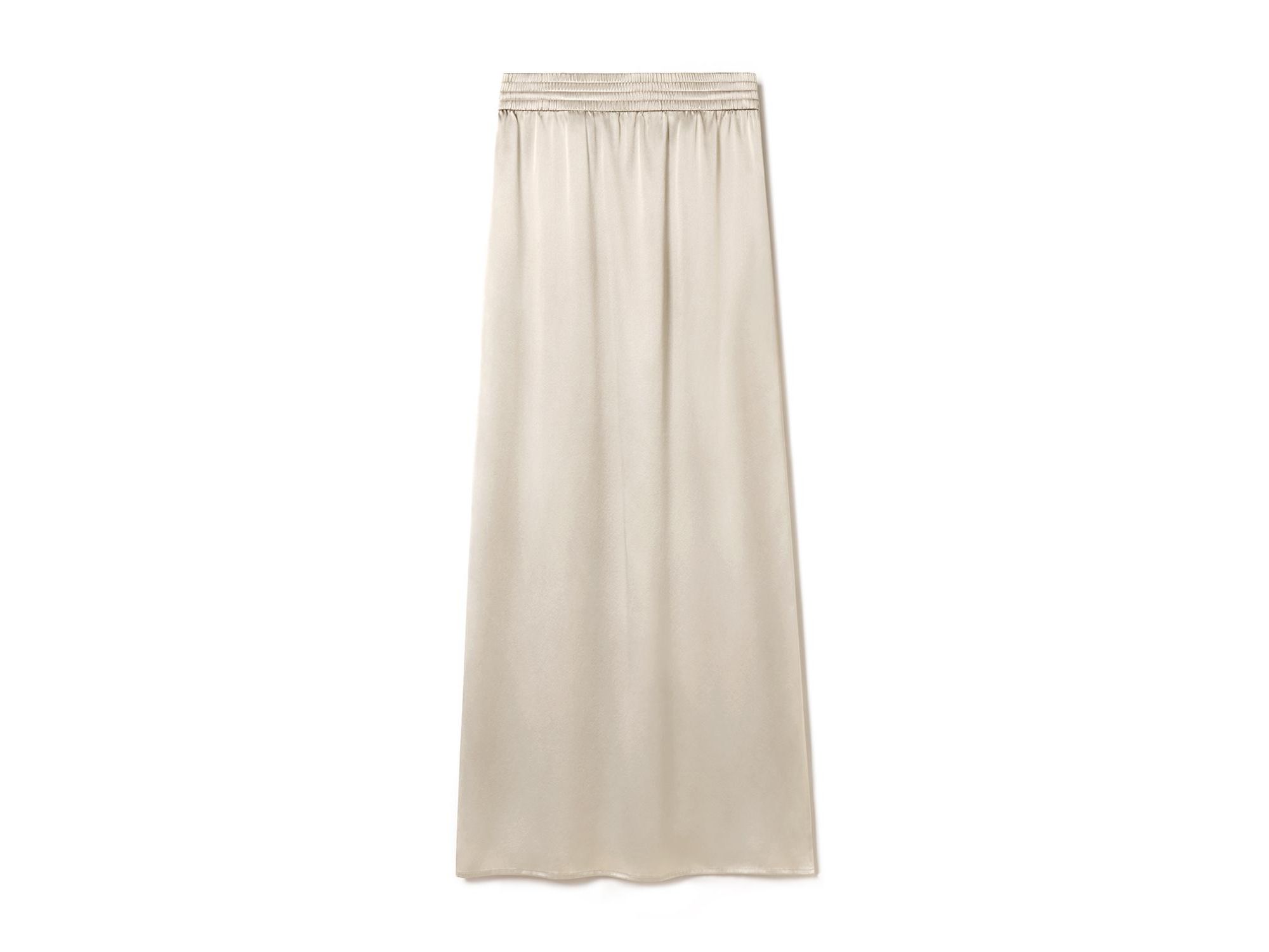 Washable Silk Charmeuse Pull-on Skirt — Image 10