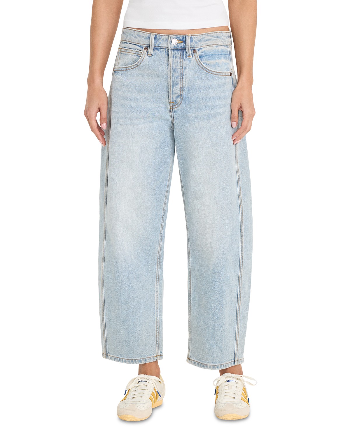 Vintage High Rise Barrel Ankle Jeans in Indigo1351