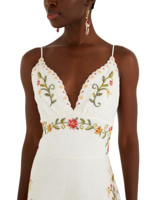 Embroidered Midi Dress