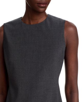 Classic Wool Blend Sheath Dress