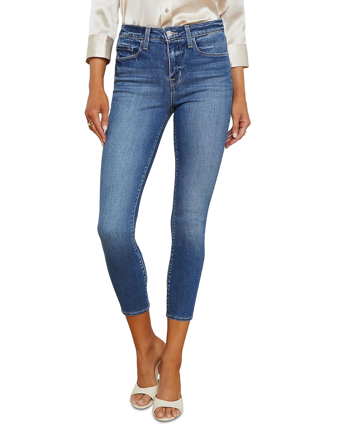 L'Agence Margot High Rise Cropped Skinny Jeans