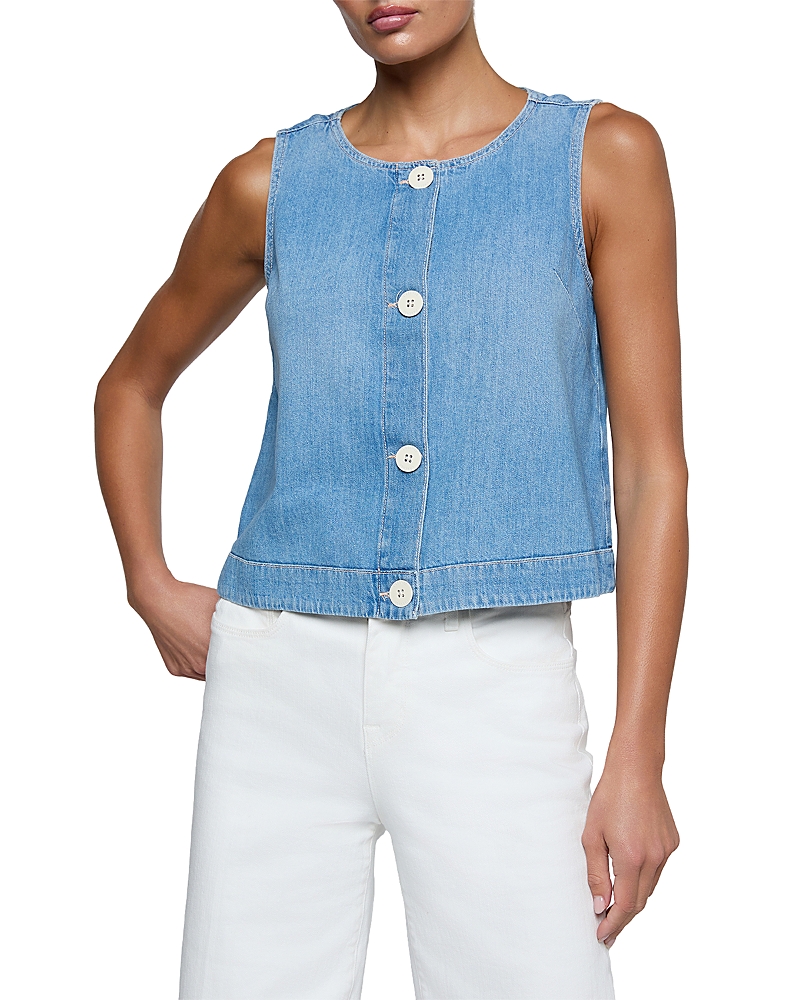 L'Agence Foster Sleeveless A Line Top
