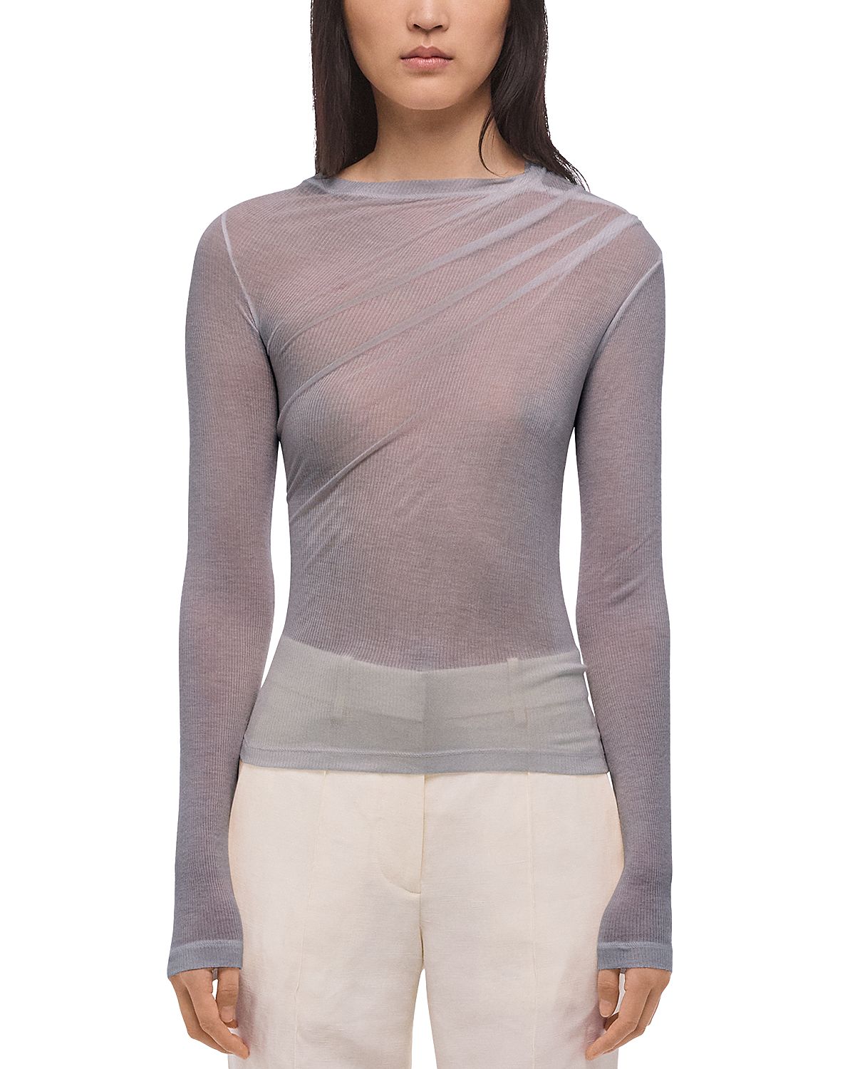 Helmut Lang Sheer Twist Top