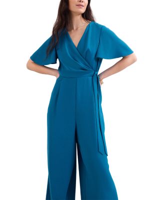 Petite Julissa Blue Wide Leg Jumpsuit
