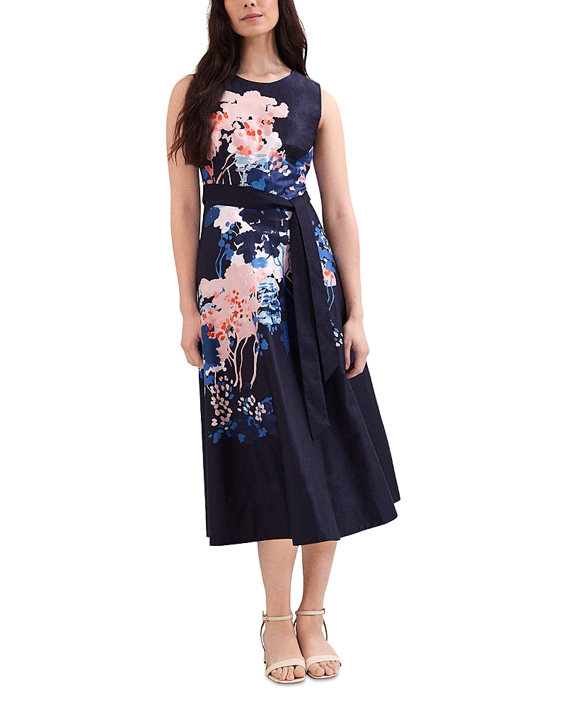 Phase Eight Natalya Fit and Flare Floral Printed Midi Dress