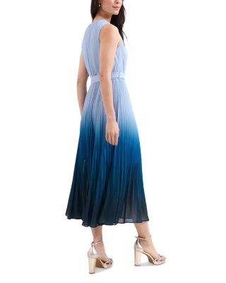 Petite Mira Blue Ombr&eacute; Sleeveless Dress