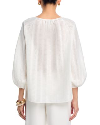 Blouson Sleeve Oversized Blouse