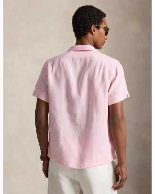 Classic Fit Short-Sleeve Linen Camp Shirt