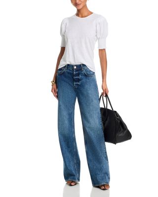 Elbow Sleeve Crewneck Top