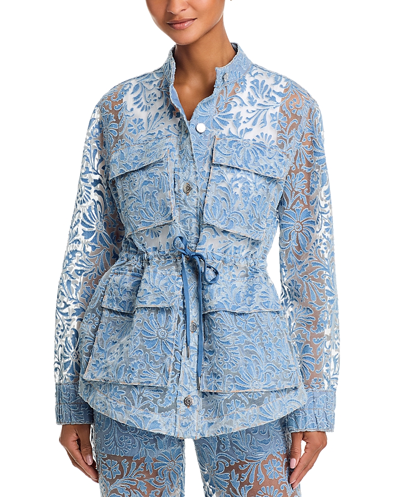 Veronica Beard Lane Burnout Floral Jacket