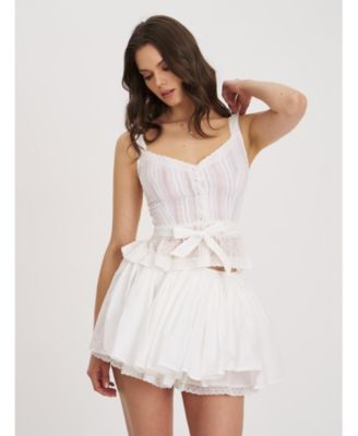  Aliya Cotton Poplin Button Up Sleeveless Top