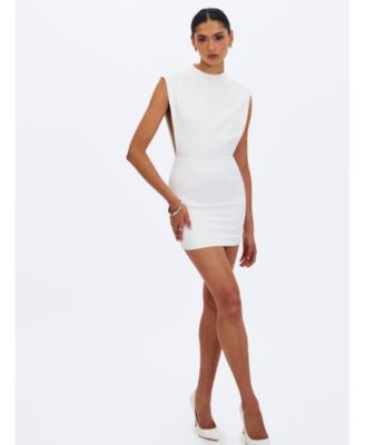 Raegan Jacquard Ruched Mini Dress