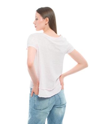 Short Sleeve Mock Layer Tee