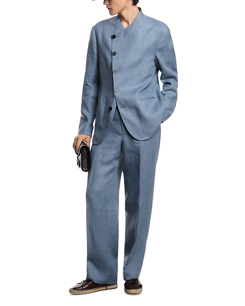 Emporio Armani Regular Fit Off Center Flint Stone Blazer