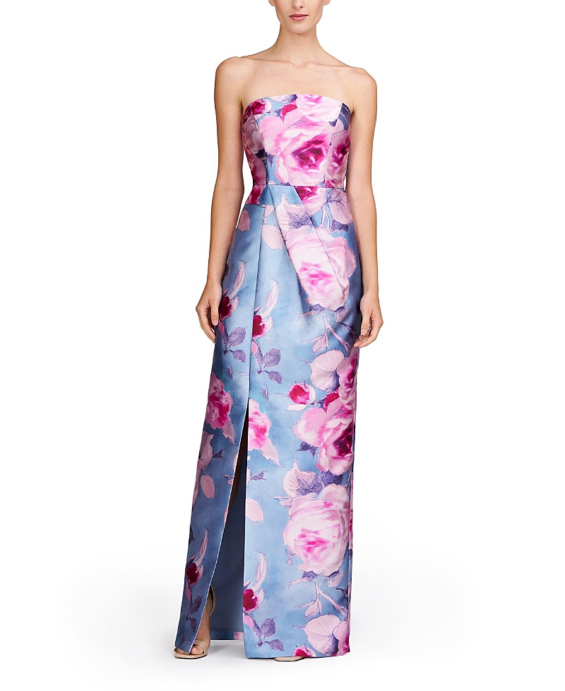 Kay Unger Lucienne Strapless Column Gown