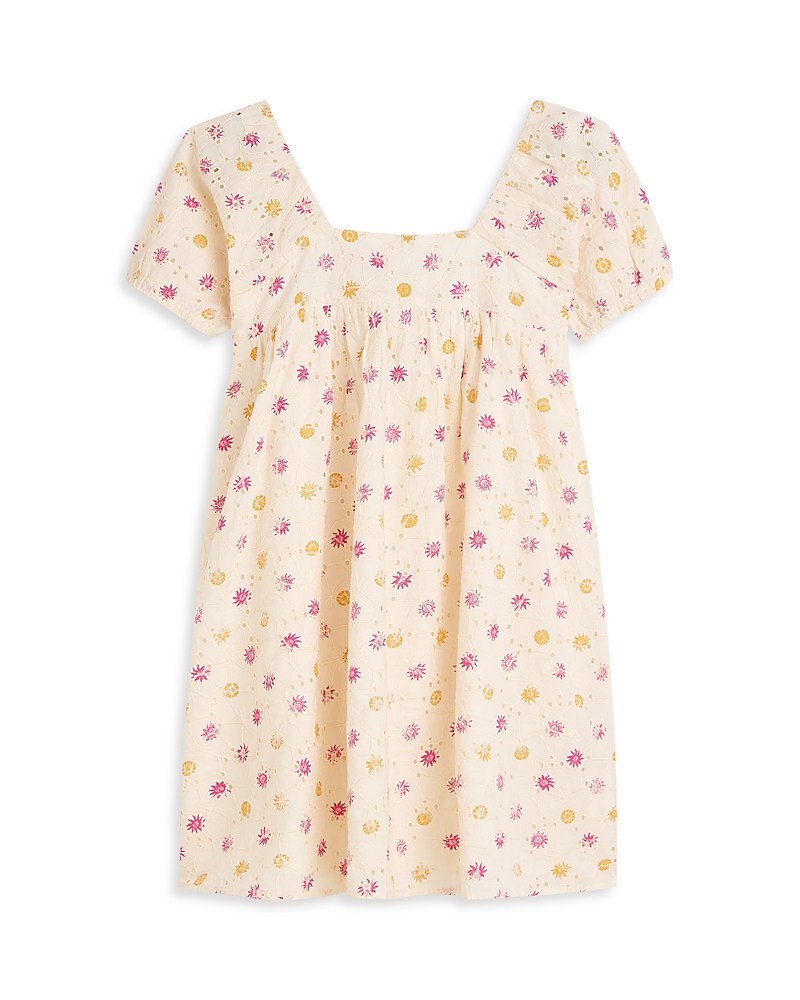 Scotch & Soda Girls' Printed Embroidered Dress - Little Kid, Big Kid
