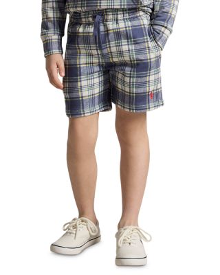 Boys' Plaid French Terry Shorts - Little Kid