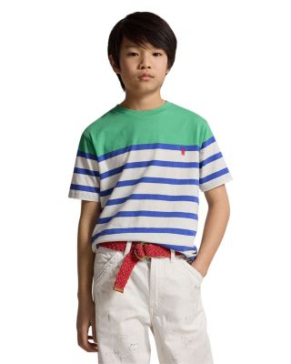 Boys' Striped Cotton Jersey Tee - Big Kid