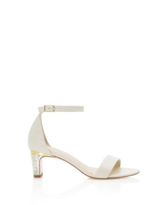 Women's Chloe Ankle Strap Pearl Heel Sandal
