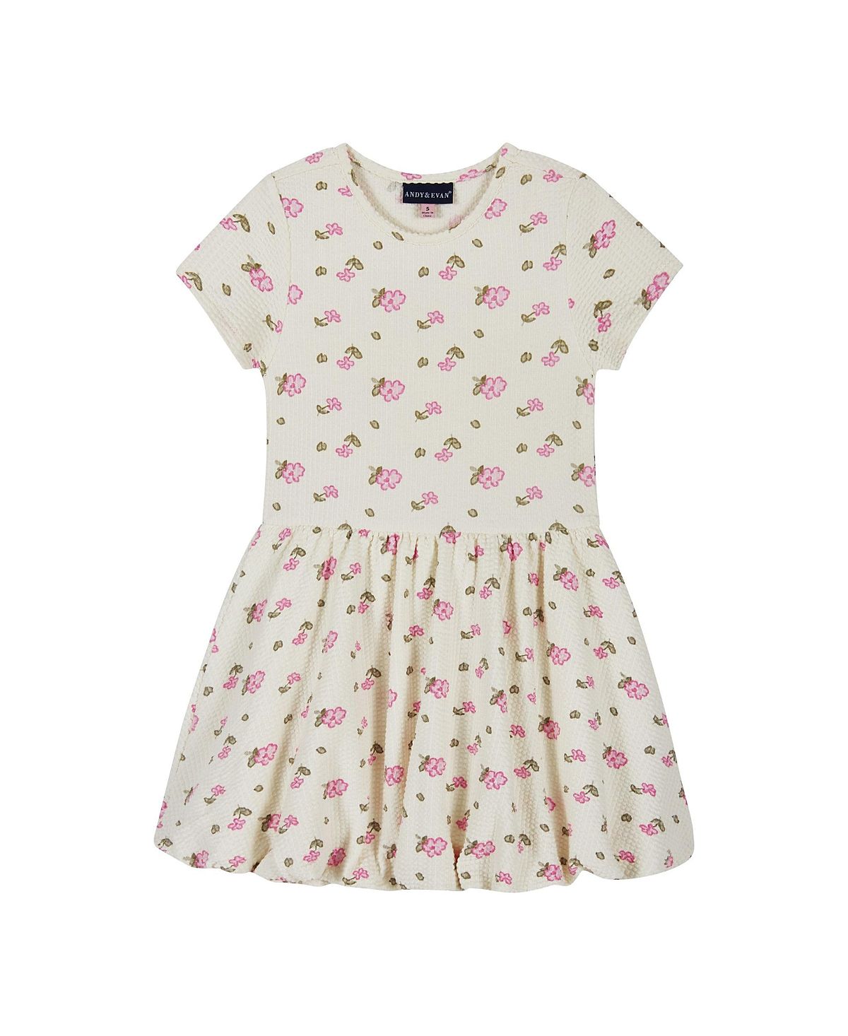 Andy & Evan Girls' Knit Seersucker Bubble Dress - Little Kid