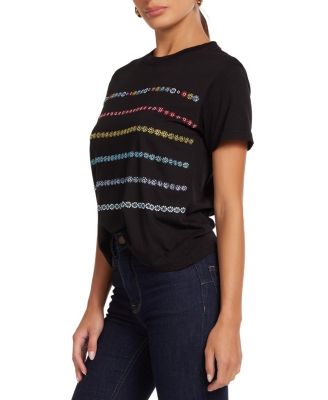  Ursula Crystal Evil Eye Stripe Top